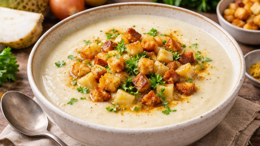 Rezeptbild für Sellerie-Cremesuppe