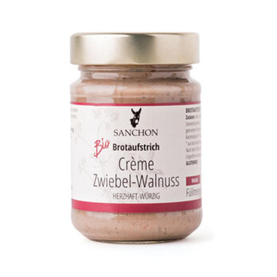 Produktfoto zu Brotaufstrich Crème Zwiebel-Walnuss (190g)