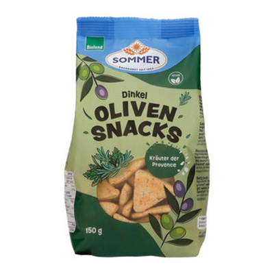 Produktfoto zu Dinkel Oliven Snacks Kräuter der Provence (150g)