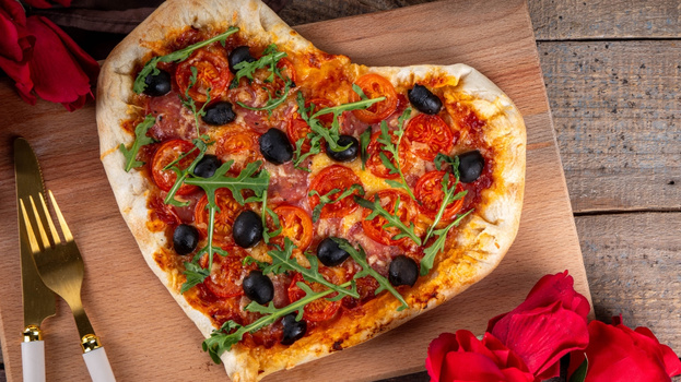 Rezeptbild für Herzpizza