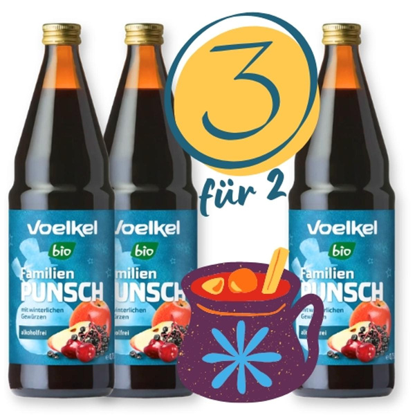 Produktfoto zu 3 für 2 Familienpunsch (3x0,75L) I MHD 06.11.26