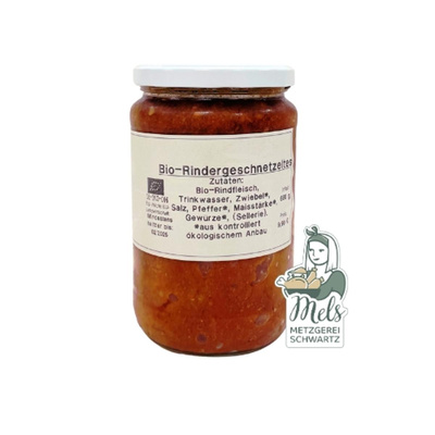 Produktfoto zu Rindergeschnetzeltes im Glas (680g)