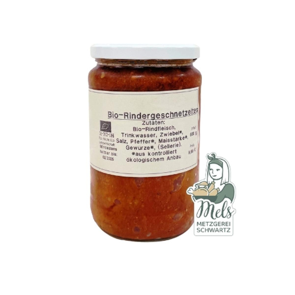 Produktfoto zu Rindergeschnetzeltes im Glas (680g)