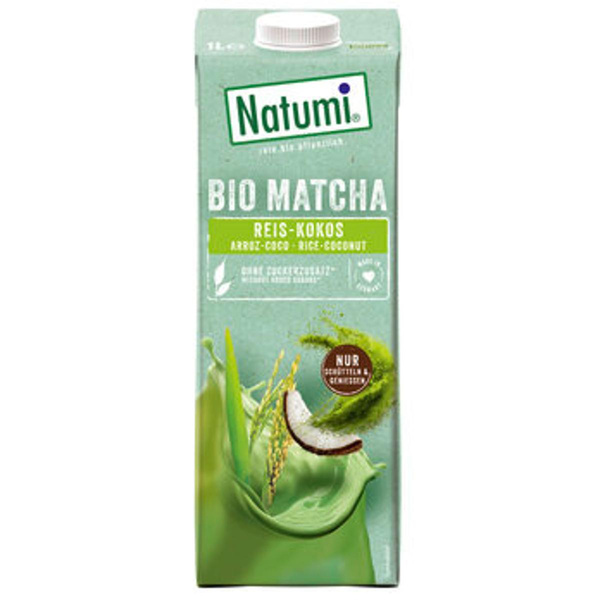 Produktfoto zu Reis-Kokos-Drink Matcha (1L)
