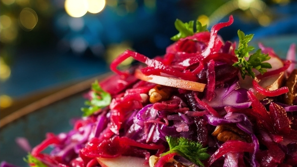 Rezeptbild für Rotkohlsalat im Glas