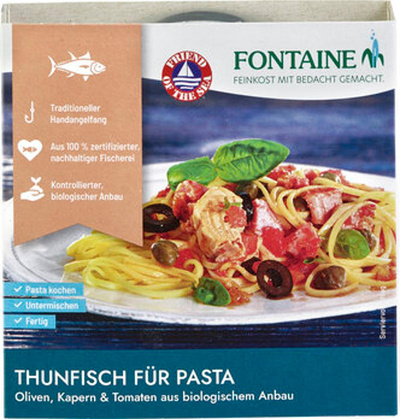 Produktfoto zu Thunfisch Pasta Oliven Kapern (200g)