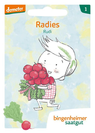 Produktfoto zu Saatgut Garten-Bande Radies "Rudi"