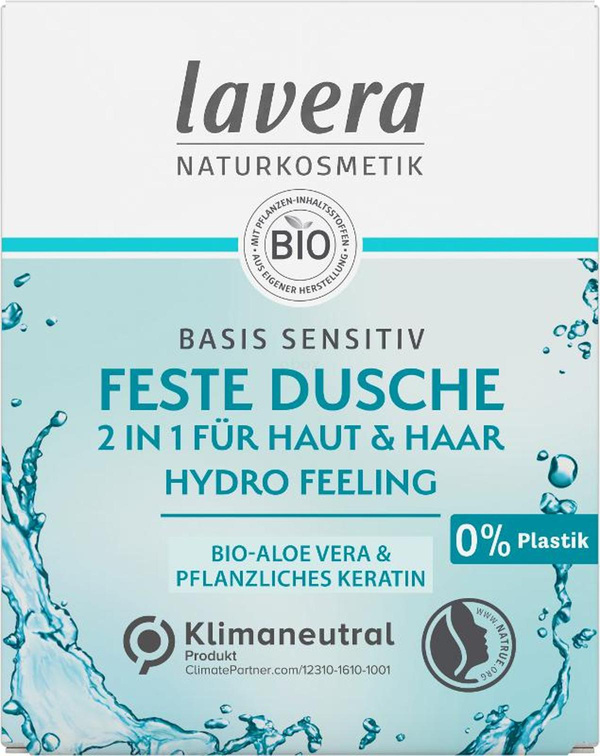 Produktfoto zu Feste Pflegedusche Hydro Feeling 2 in 1 basis sensitiv (50g)