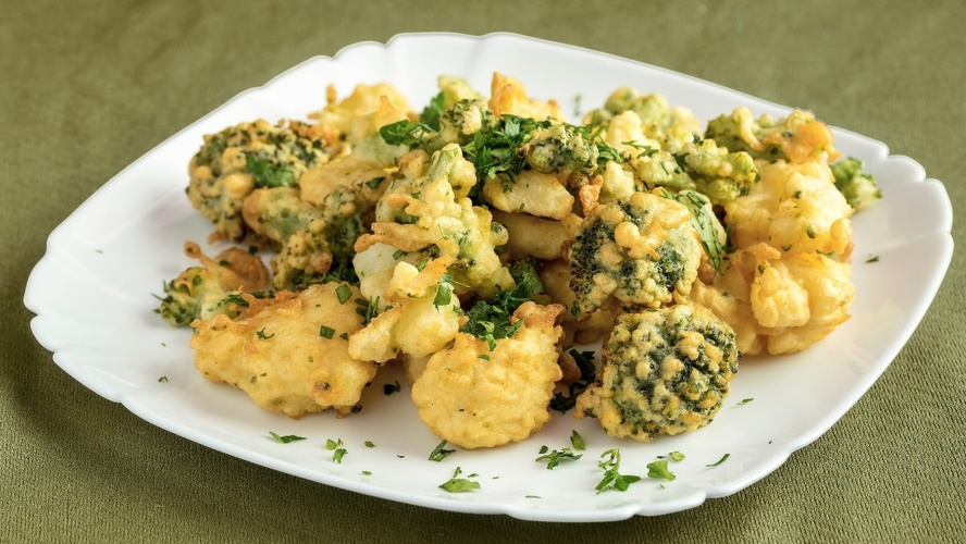 Rezeptbild für Broccoli im Kichererbsenteig