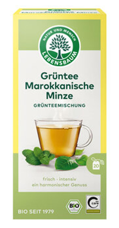 Produktfoto zu Grüntee Marokkanische Minze (20x2g)
